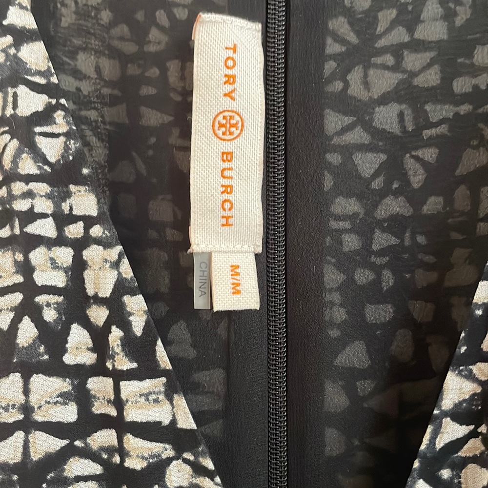 NWOT Tory Burch Silk Tribal Geo Jumpsuit - Picture 2 of 11